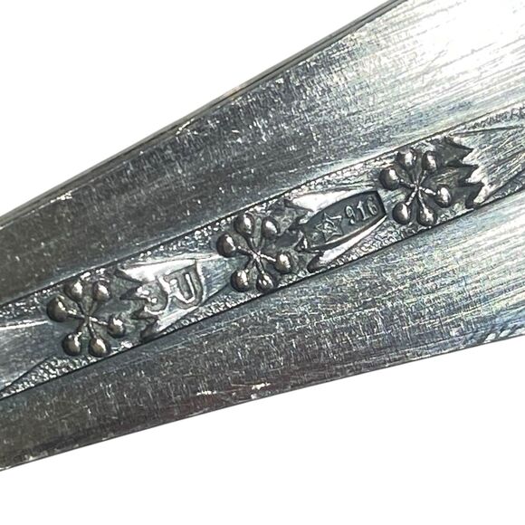 Vintage Russian Soviet USSR 916 Silver Dessert Forks Spoon 3pc Set with Gift Box - Picture 10 of 13